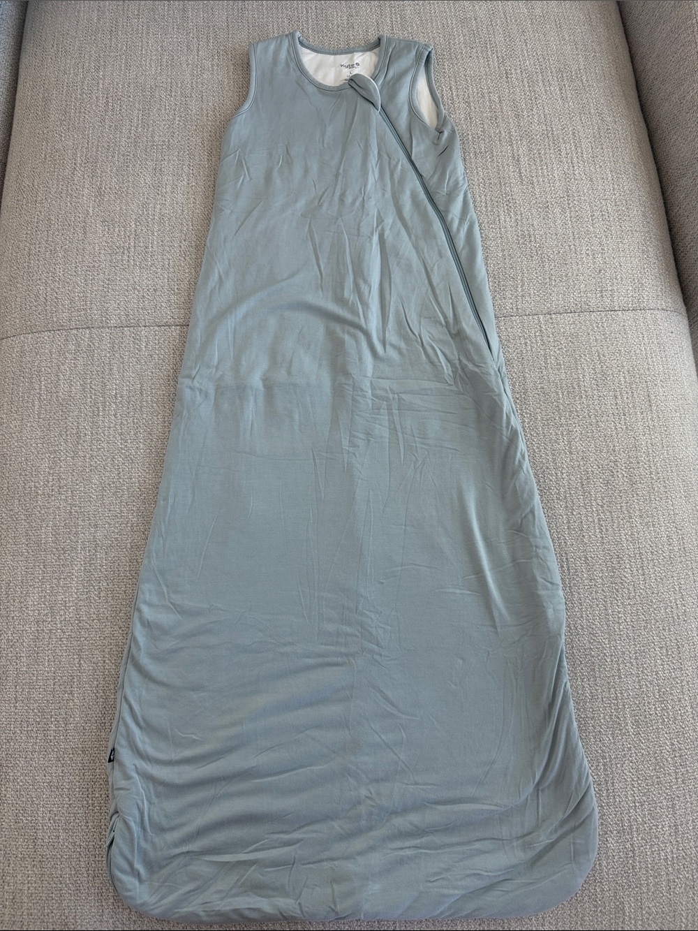 Kyte BABY Light Blue Sleeveless Wearable Sleep Sack - Large 1.0 tog